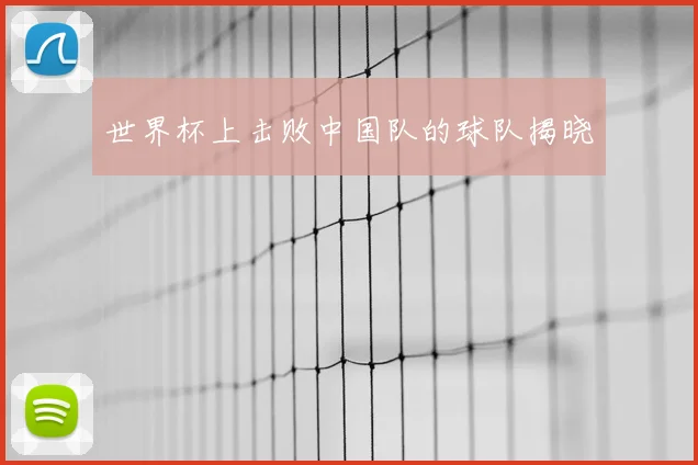 世界杯上击败中国队的球队揭晓