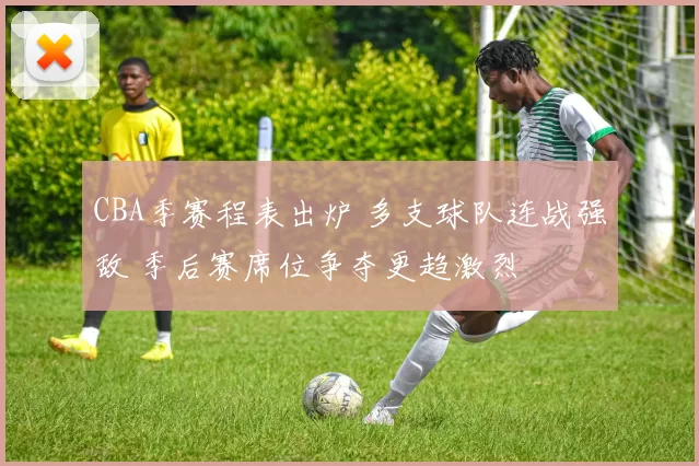 CBA季赛程表出炉 多支球队连战强敌 季后赛席位争夺更趋激烈